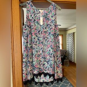 Charming Charlie Long Colorful Tank - Size Medium